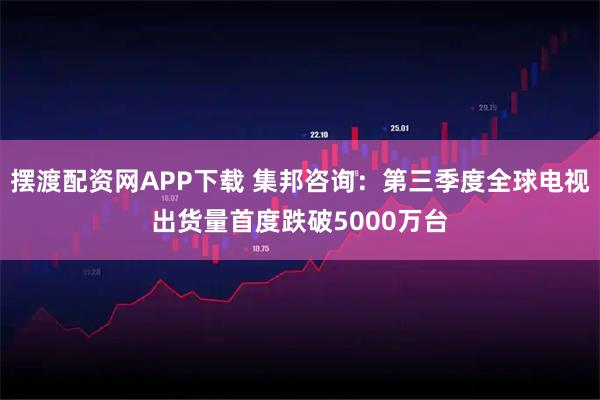 摆渡配资网APP下载 集邦咨询：第三季度全球电视出货量首度跌破5000万台