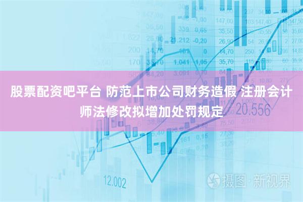股票配资吧平台 防范上市公司财务造假 注册会计师法修改拟增加处罚规定